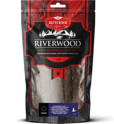 Riverwood Fleischstreifen Gans 150 Gramm