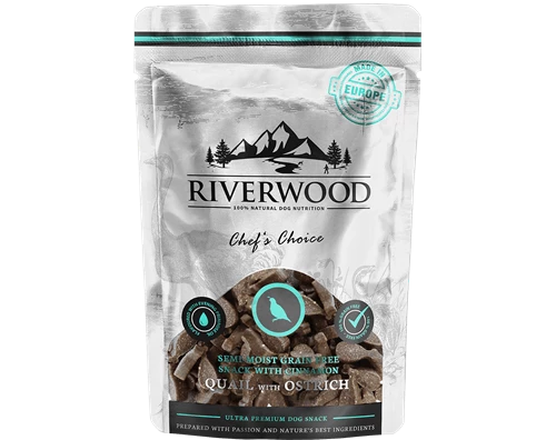 Riverwood snack Chef's Choice - Quail & Ostrich 200 grams