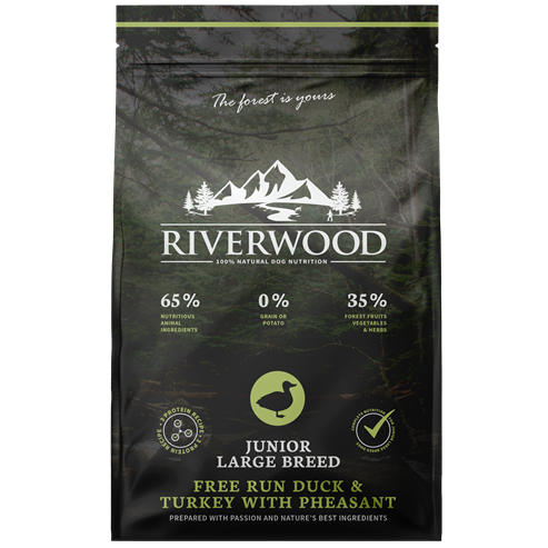 Riverwood Junior Large Breed - Kalkoen & Eend met Fazant