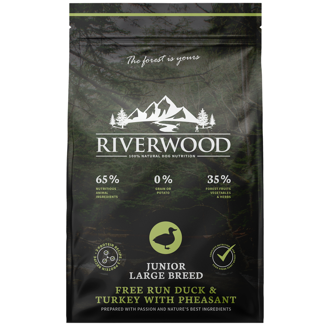 Riverwood Junior Large Breed - Kalkoen & Eend met Fazant 2 kg