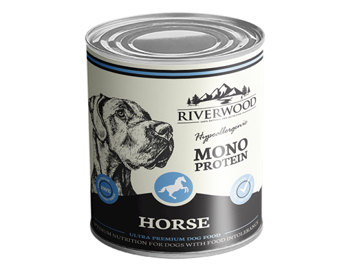 Comida húmeda Riverwood mono proteína caballo 400 gramos