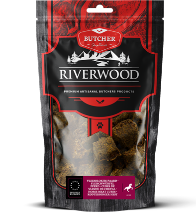 Riverwood Vleesblokjes Paard 150 gram
