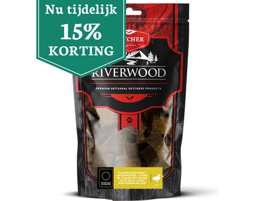 Riverwood Vleesblokjes Eend 150 gram