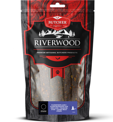 Riverwood Vleesstrips Gans 150 gram