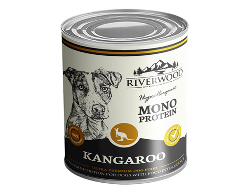 Comida húmeda Riverwood mono proteína canguro 400 gramos