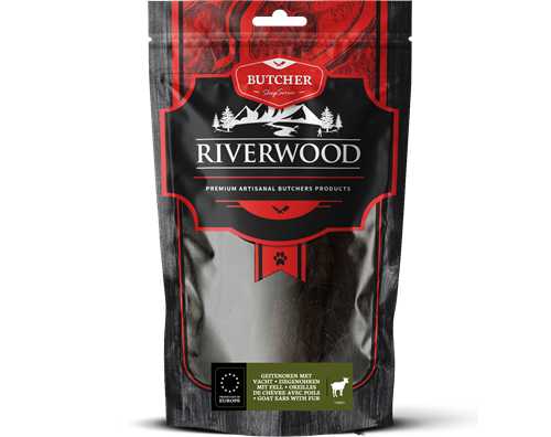 Riverwood Ziegenohren mit Fell 100 Gramm