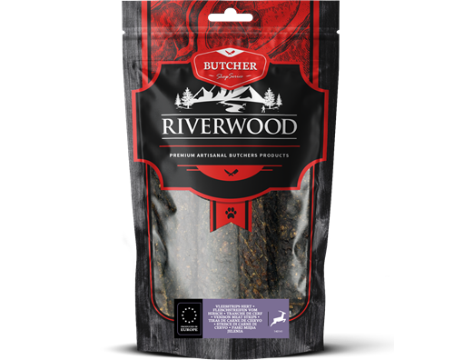 Riverwood Fleischstreifen Hirsch 150 Gramm