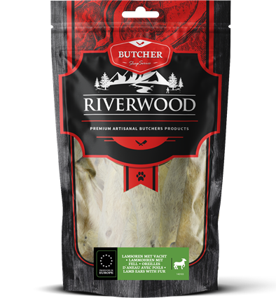 Riverwood Lämmerohren mit Fell 100 Gramm