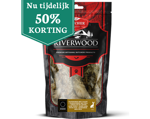Riverwood Hazenoren met vacht 100 gram