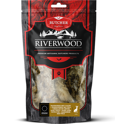 Riverwood Hazenoren met vacht 100 gram