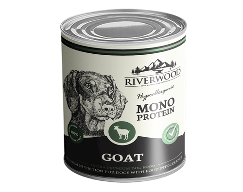 Comida húmeda Riverwood mono proteína cabra 400 gramos