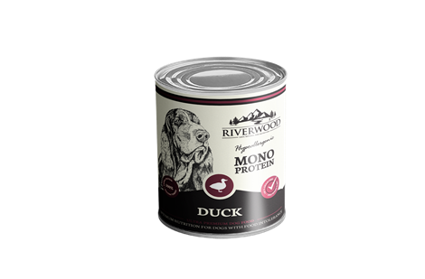Riverwood natvoer mono proteïne eend 400 gram