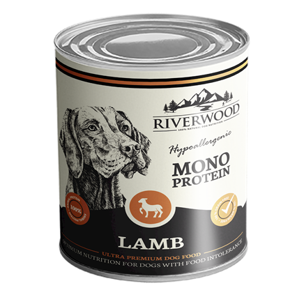 Riverwood wet food mono protein lamb 400 grams