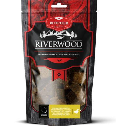Riverwood Vleesblokjes Eend 150 gram