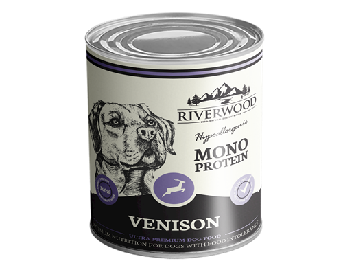 Riverwood wet food mono protein Venison 400 grams