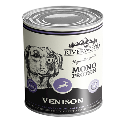 Riverwood wet food mono protein venison 400 grams