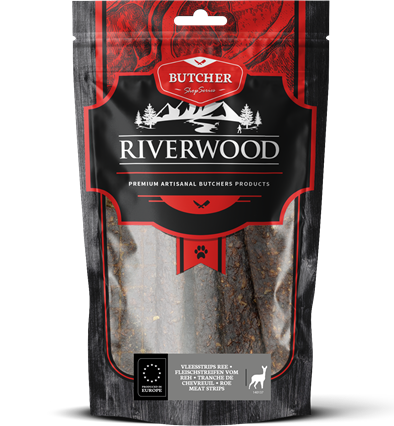Riverwood Fleischstreifen Rehwild 150 Gramm
