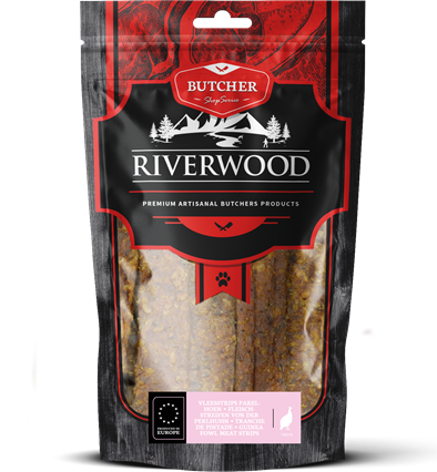 Riverwood Vleesstrips Parelhoen 150 gram