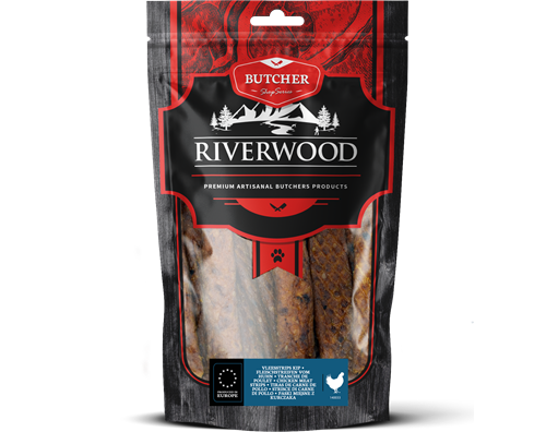 Riverwood Vleesstrips Kip 150 gram