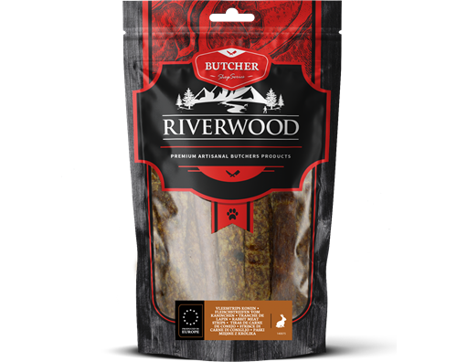 Riverwood Fleischstreifen Kaninchen 150 Gramm
