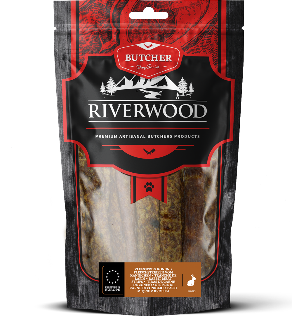 Riverwood Vleesstrips Konijn 150 gram