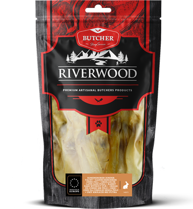 Riverwood Konijnenoren zonder vacht 100 gram